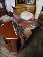 Kožené westernové sedlo                 