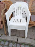 Plastové zahradní židle skladem 4 kusy  