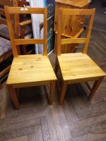 Masivní židle 2 kusy                    