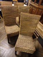 Proutěné židle 5 kusů                   
